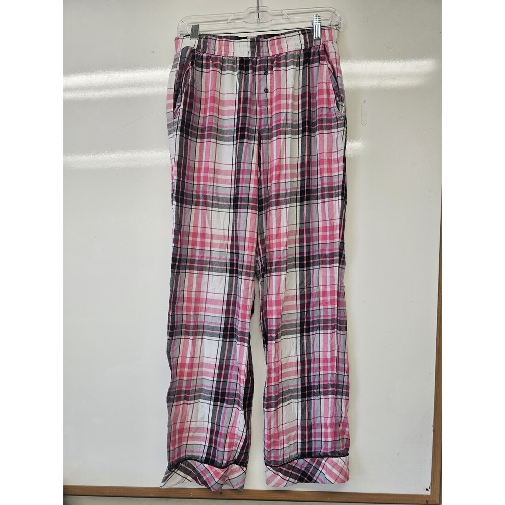 Ladies Victoria's Secret Plaid Sleep Pants Size Small Pink Plaid Comfortable!